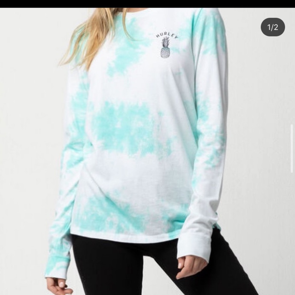 long sleeve tie dye shirt